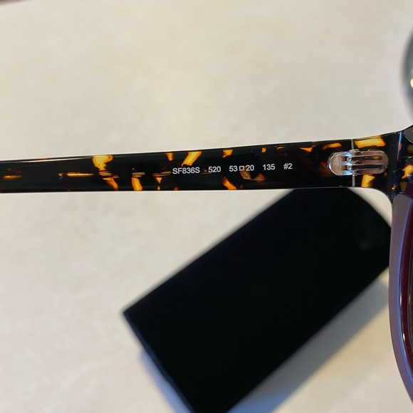 Salvatore Ferragamo Plum/ Tortoise Cateye Sunglass - Picture 5 of 9